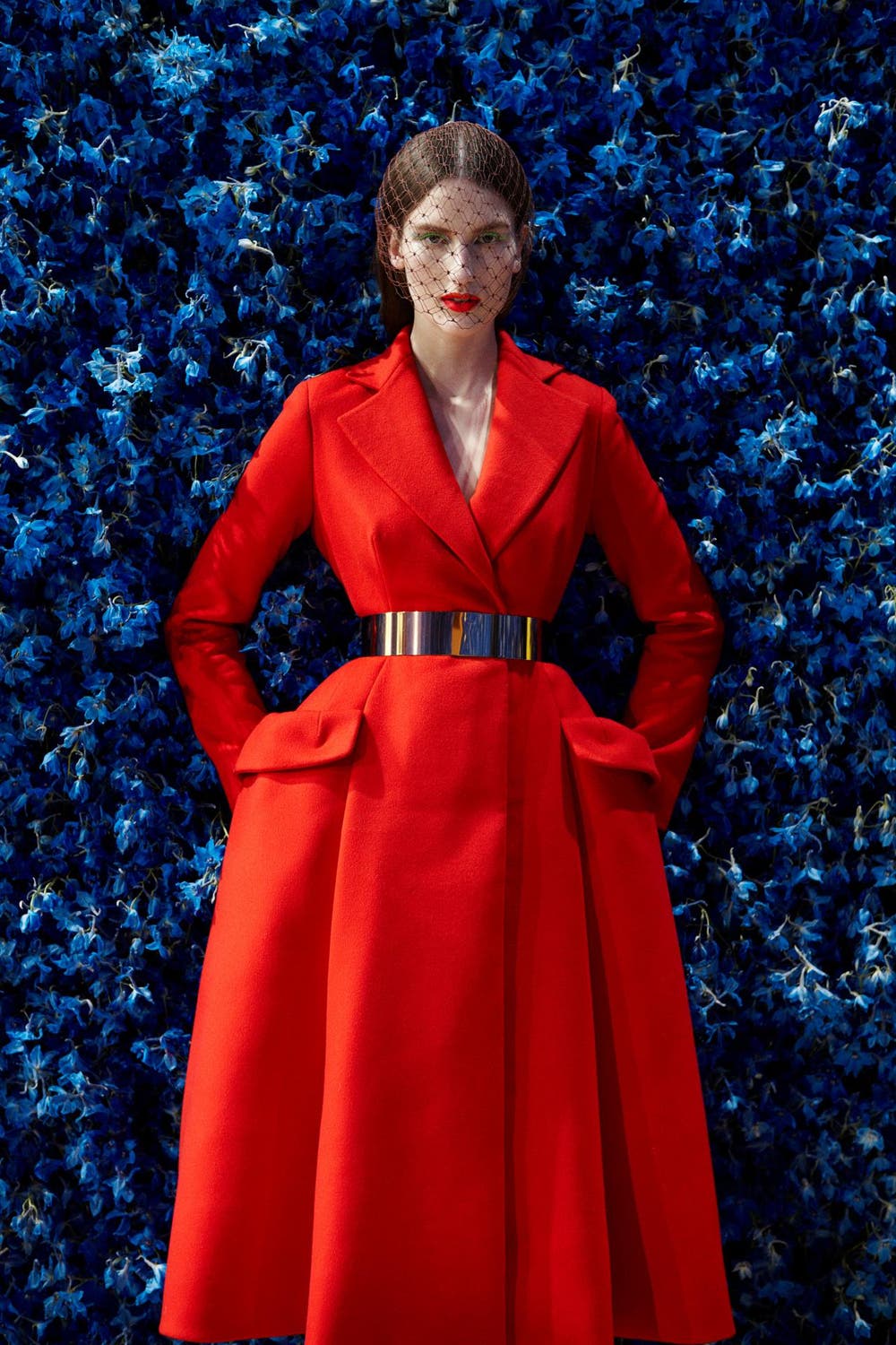Christian dior hot sale red coat